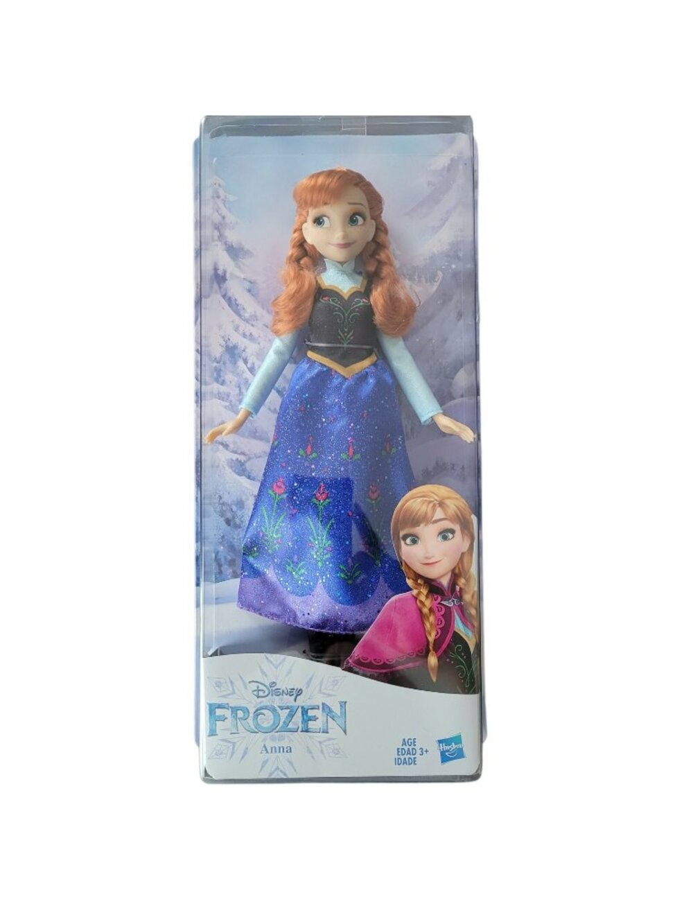Disney Frozen 11 Inch Anna Doll Hasbro 2019 New In Box Sparkle Dress Ages 3+
